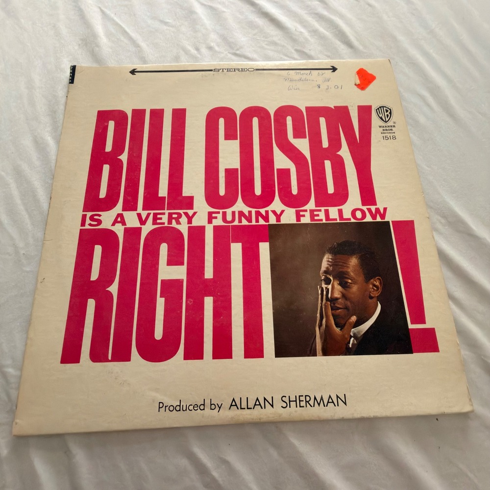 Bill Cosby Is A Very Funny Fellow Right Vinyl LP Warner Bros WS 1518 Stereo 1963